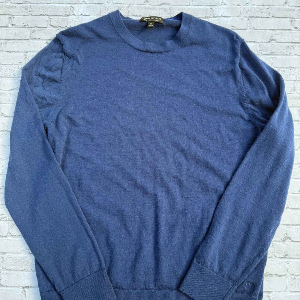 Banana Republic Blue Crewneck Sweater